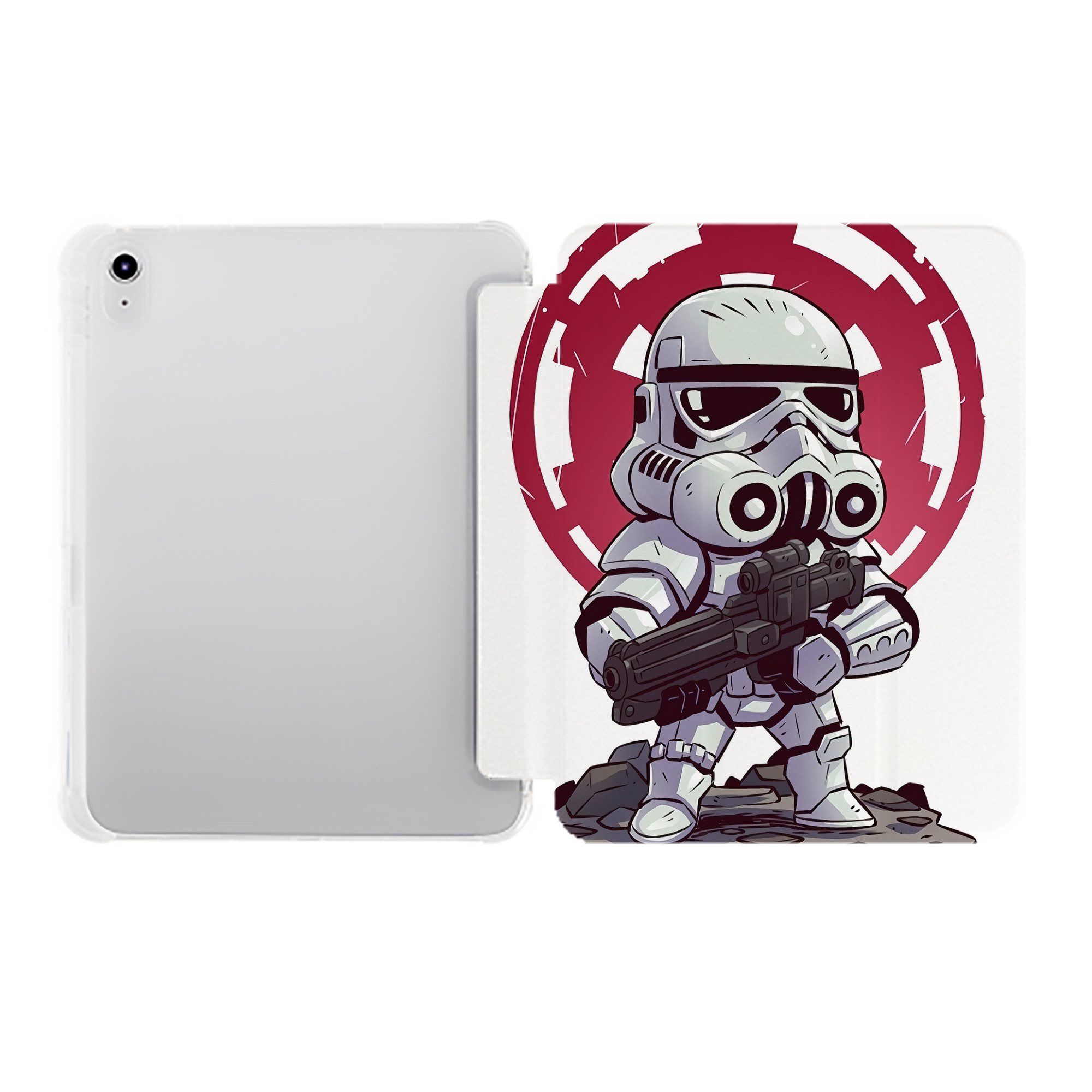 （画像用） スター・ウォーズ Star Wars IPad ケース ペン収納付き 三つ折りスタンド PUレザー×シリコン 対応機種9.5/10.5/10.9インチ